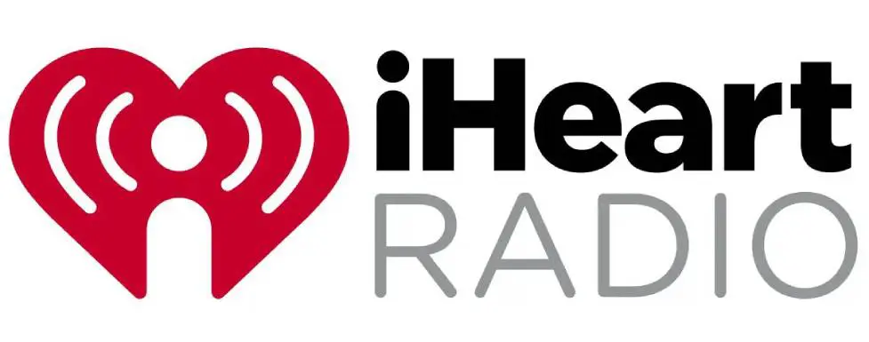 A logo for the iheartradio radio station.